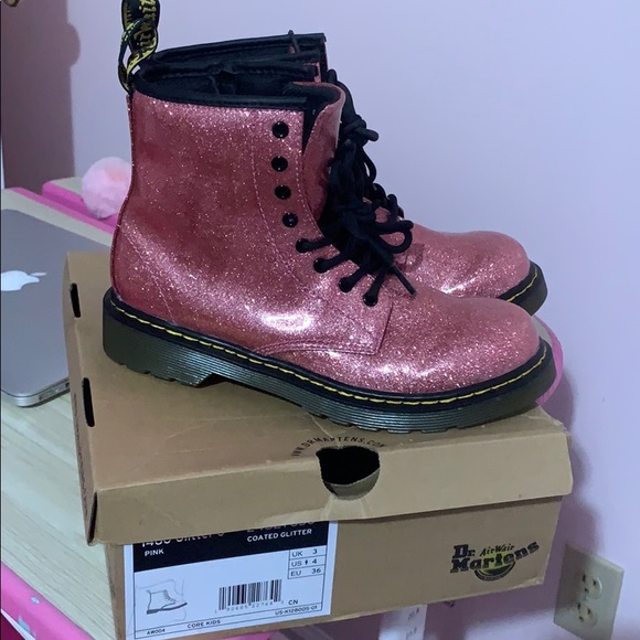 Dr. Martens Shoes Dr Martens Pink Glitter Poshmark